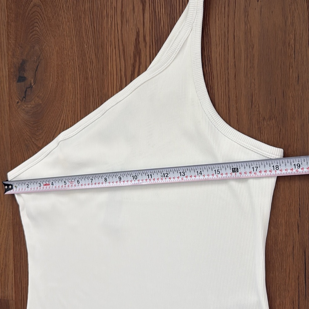 WHBM FORME Rib One-Shoulder Tank Top - Picture 7 of 9